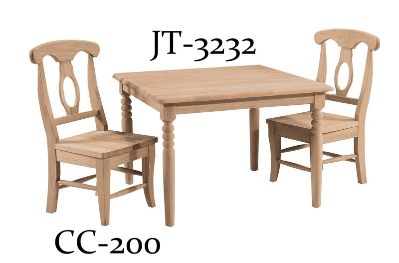 [32 Inch] Kid's Square Table