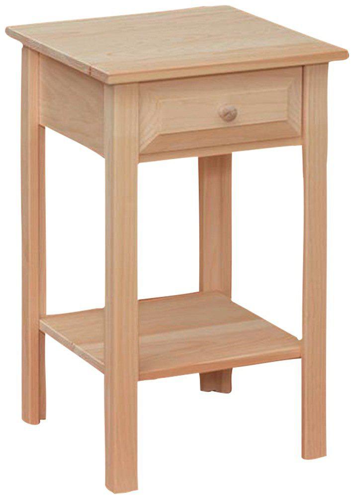 [16 Inch] White Horse Side Table