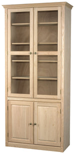 AWB Federal Bookcases w Doors - Glass Doors