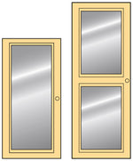AWB Regal Bookcases w Doors - Glass Doors