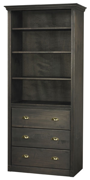 AWB Shaker Bookcases w Drawers
